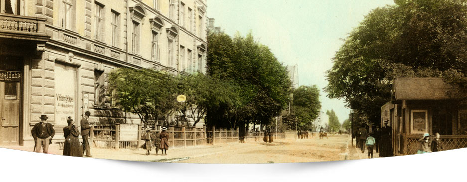 Historisk gadebillede fra Frederiksberg